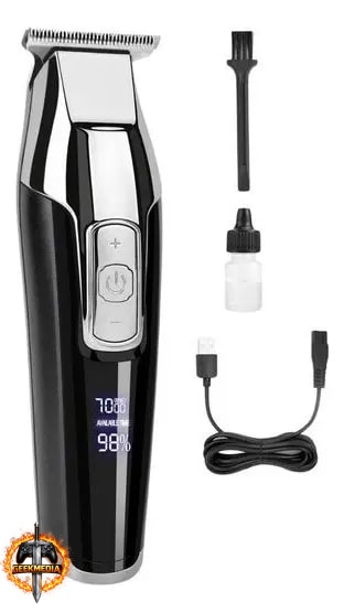 Aparador de Cabelo e Barba Trimmer Digital Sem Fio