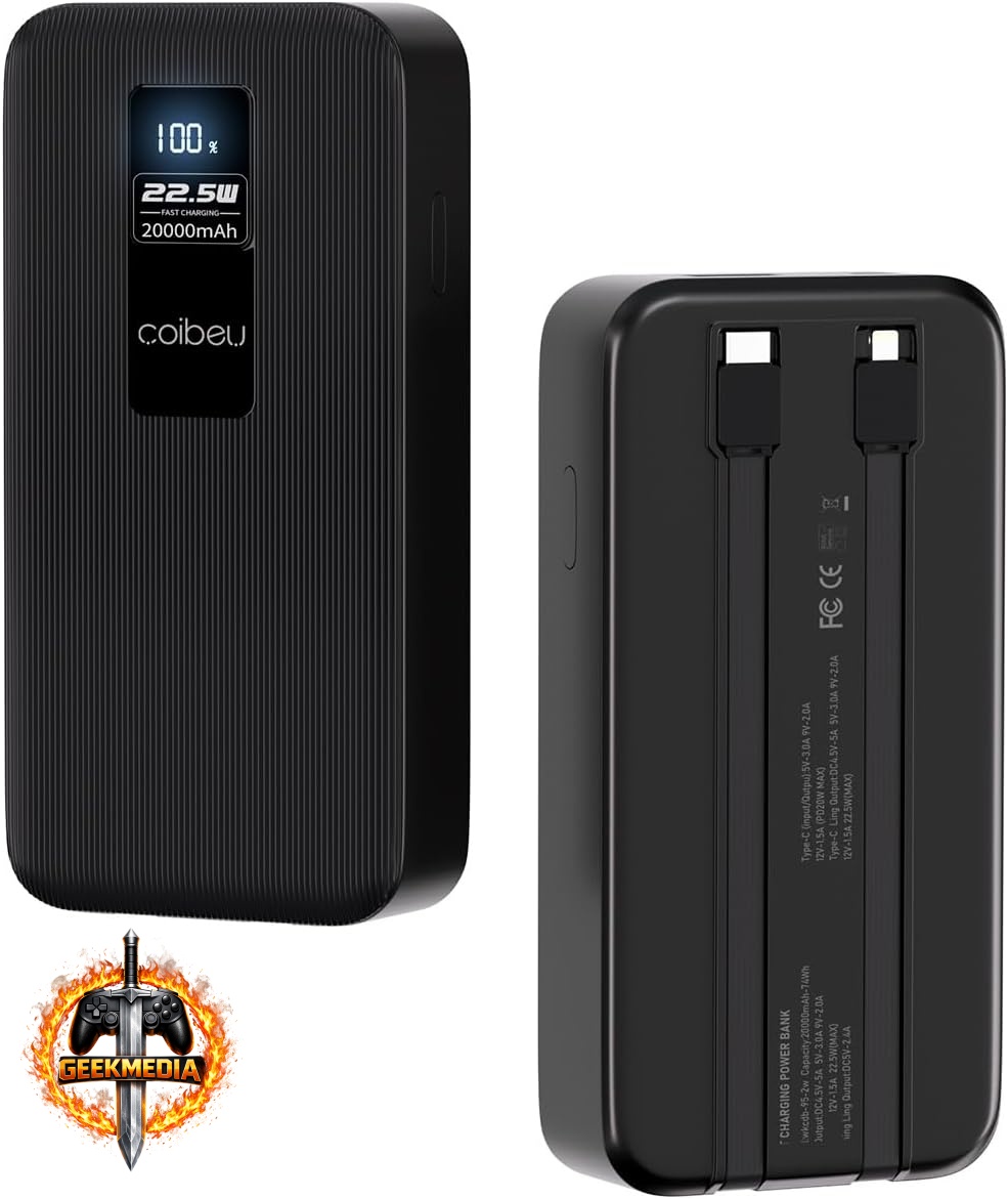 Coibeu Power Bank 20000mAh 22.5W Display Digital