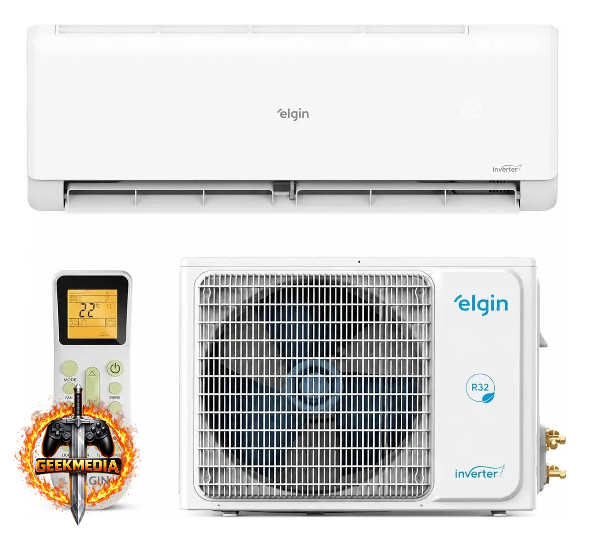 Elgin Eco Inverter II 24000 BTU - Ar Frio - Branco
