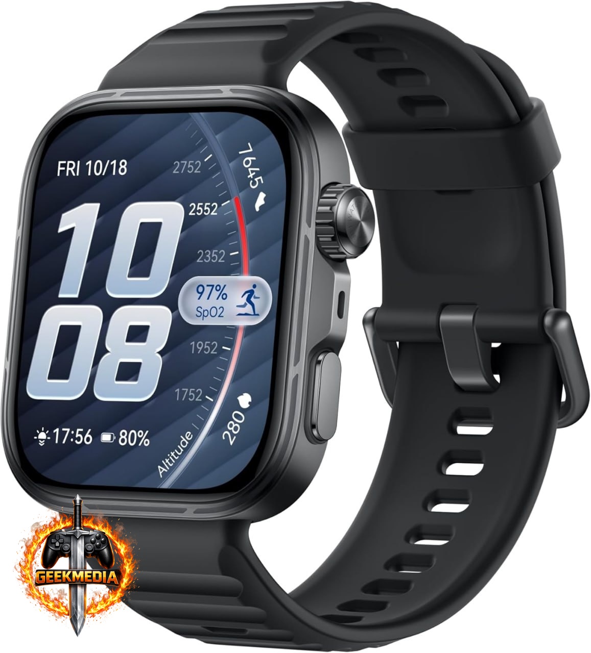 Huawei Watch Fit 5 Pro Tela AMOLED 1,92" Preto