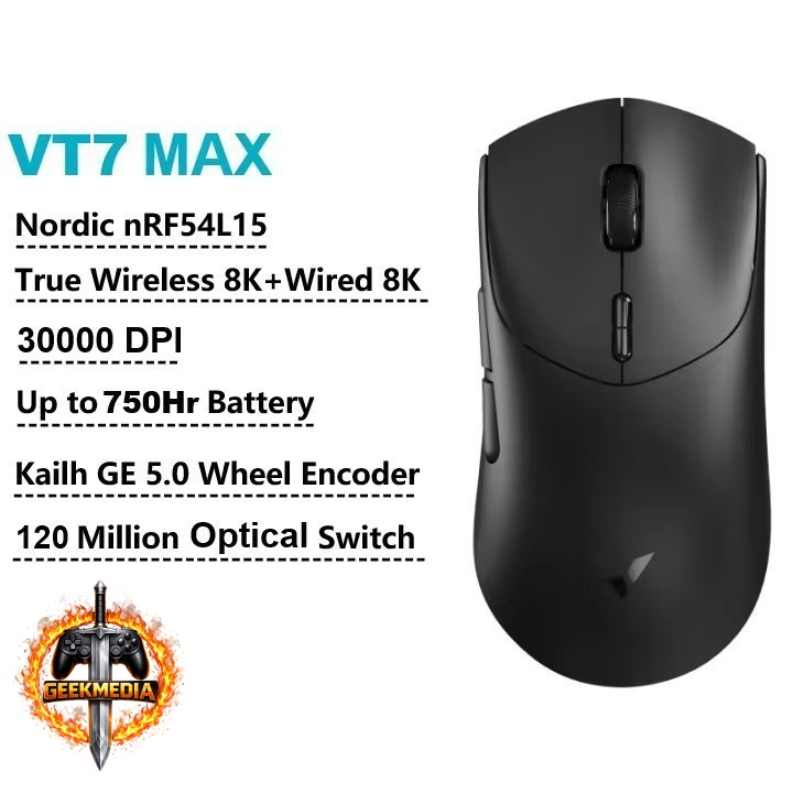 Mouse Gamer Rapoo VT7 MAX Wireless 30000 DPI