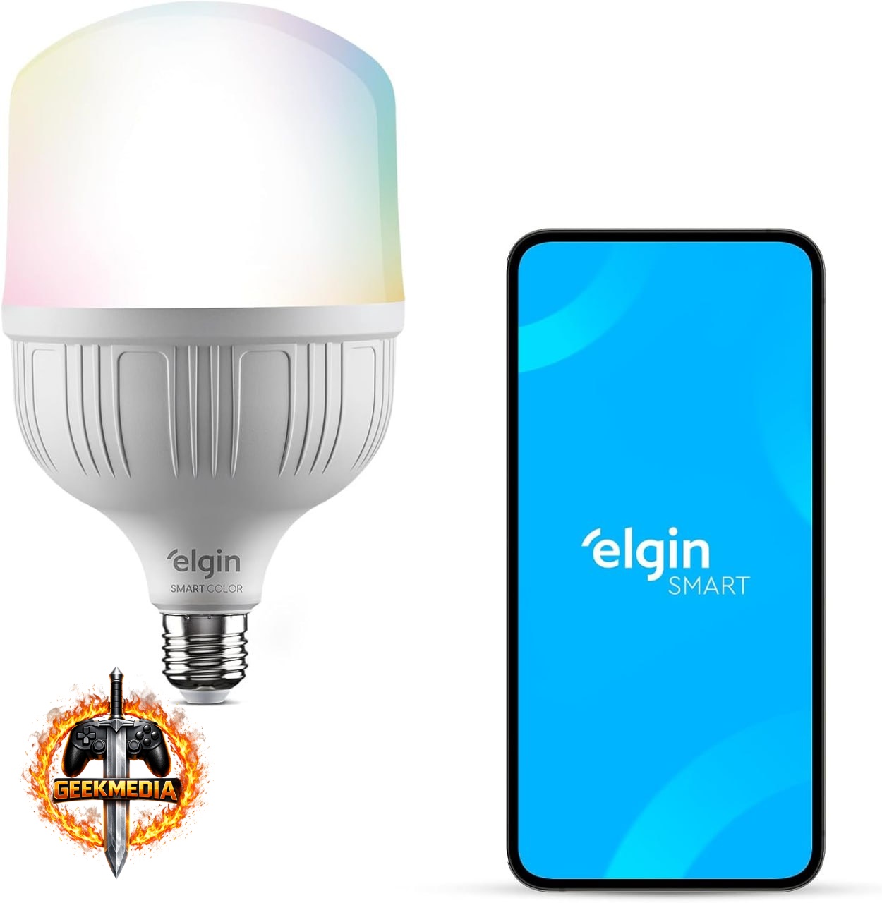 Elgin Lâmpada Inteligente 20W RGB WiFi