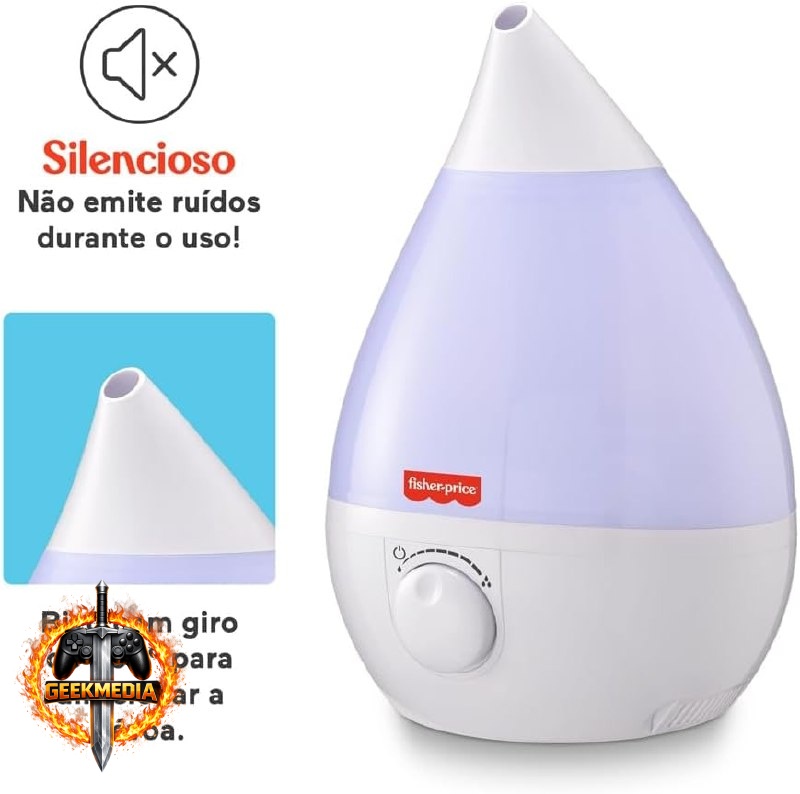 Fisher Price Umidificador Ultrassônico 3,4L Bivolt HC115