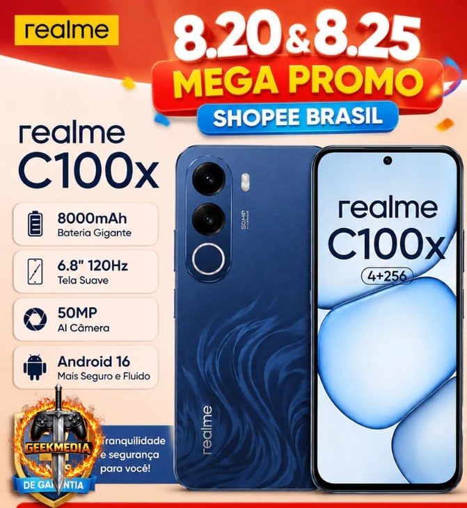 Realme C100X Smartphone 4GB 256GB