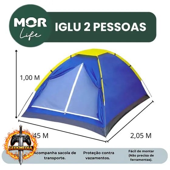 Barraca Camping Mor Iglu Life Até 2 Pessoas