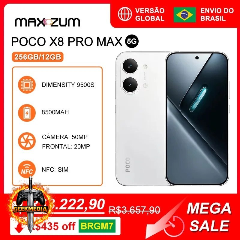 Smartphone Xiaomi Poco X8 Pro Max 5G