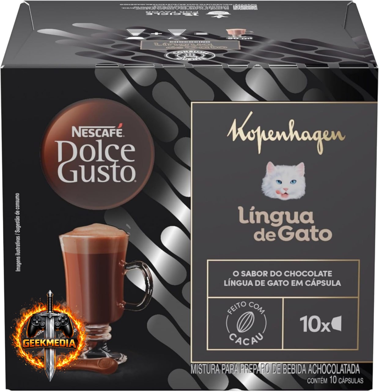 Nescafé Dolce Gusto Kopenhagen Língua de Gato - 10 cápsulas