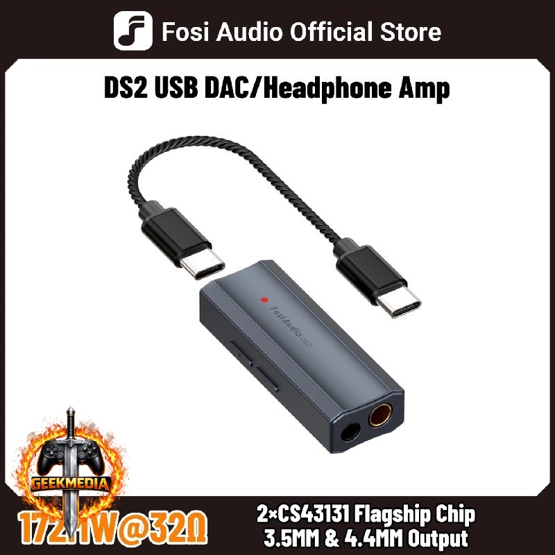 DAC de Áudio Fosi Audio DS2 Mini USB