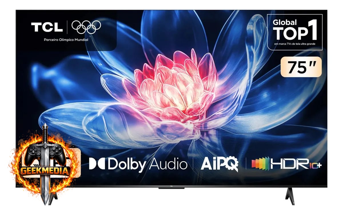 Smart TV TCL 75" T6C 4K QLED Google TV