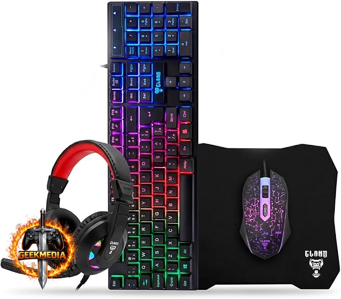 Combo Gamer 4 em 1 MTS Nightmare