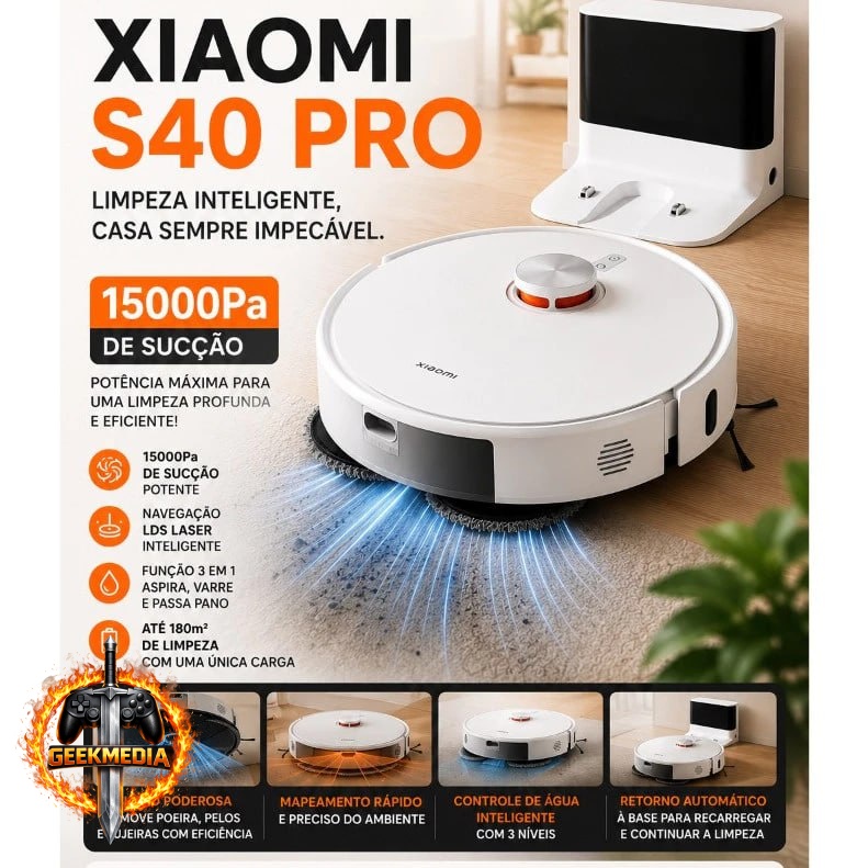 Aspirador Robô Xiaomi S40 PRO