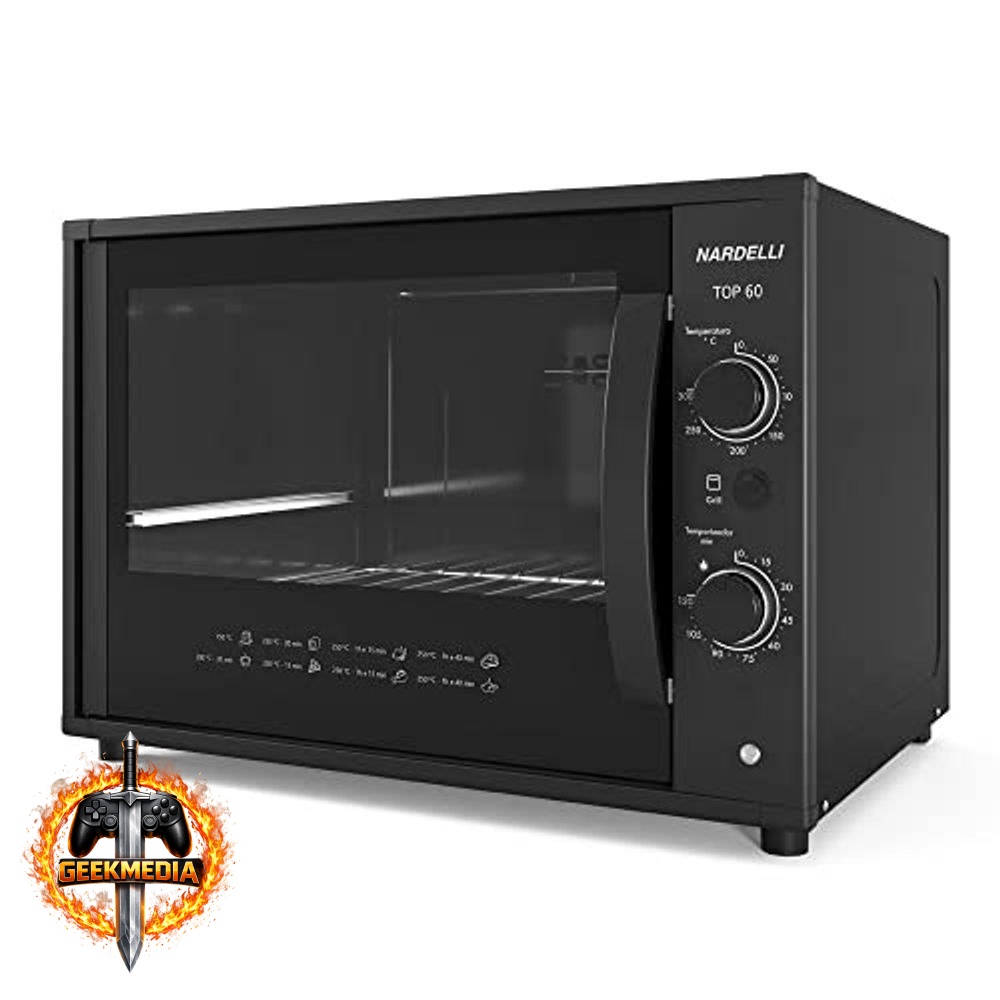 Forno Elétrico de Bancada Nardelli Top60 Black 127V