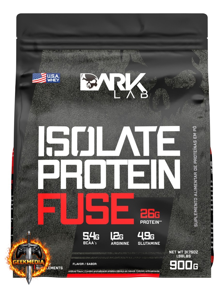 Whey Isolate Protein Fuse 900g Dark Lab Sabor Baunilha