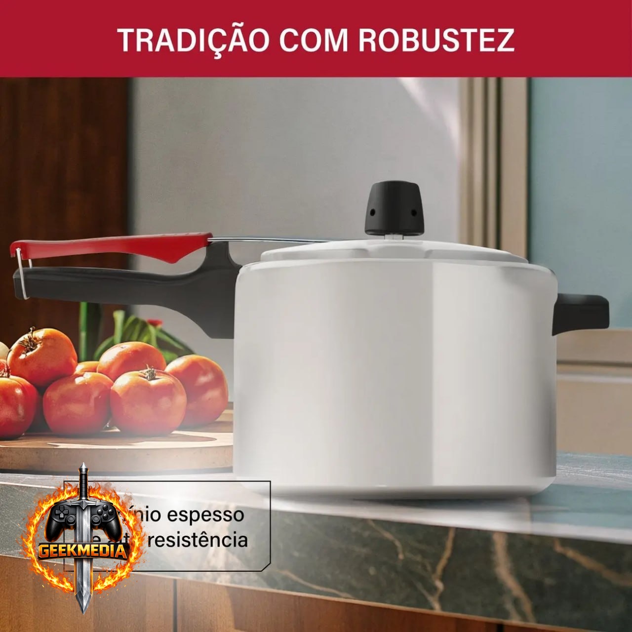 Panela de Pressão Clock 4,5L Prata Eco