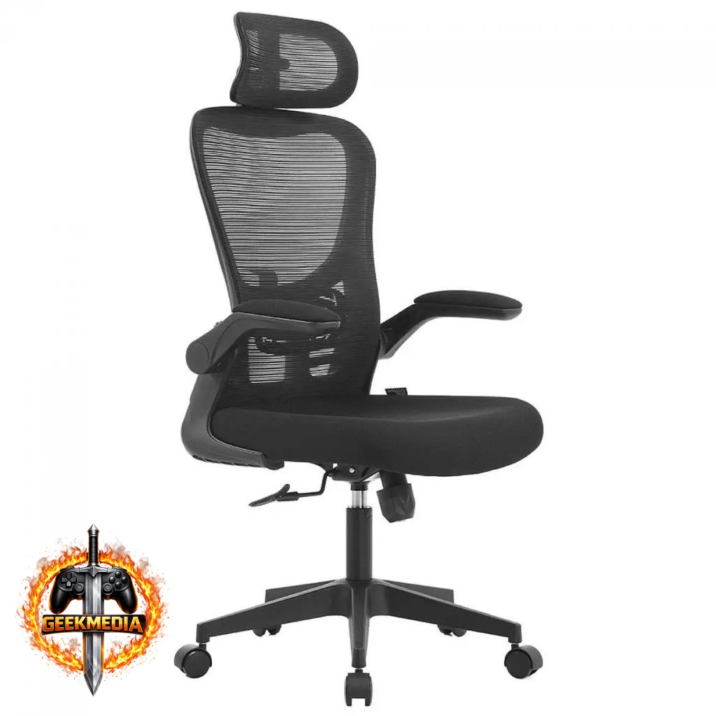 Cadeira De Escritório Dr. Office Handy V2, Mesh, Preta