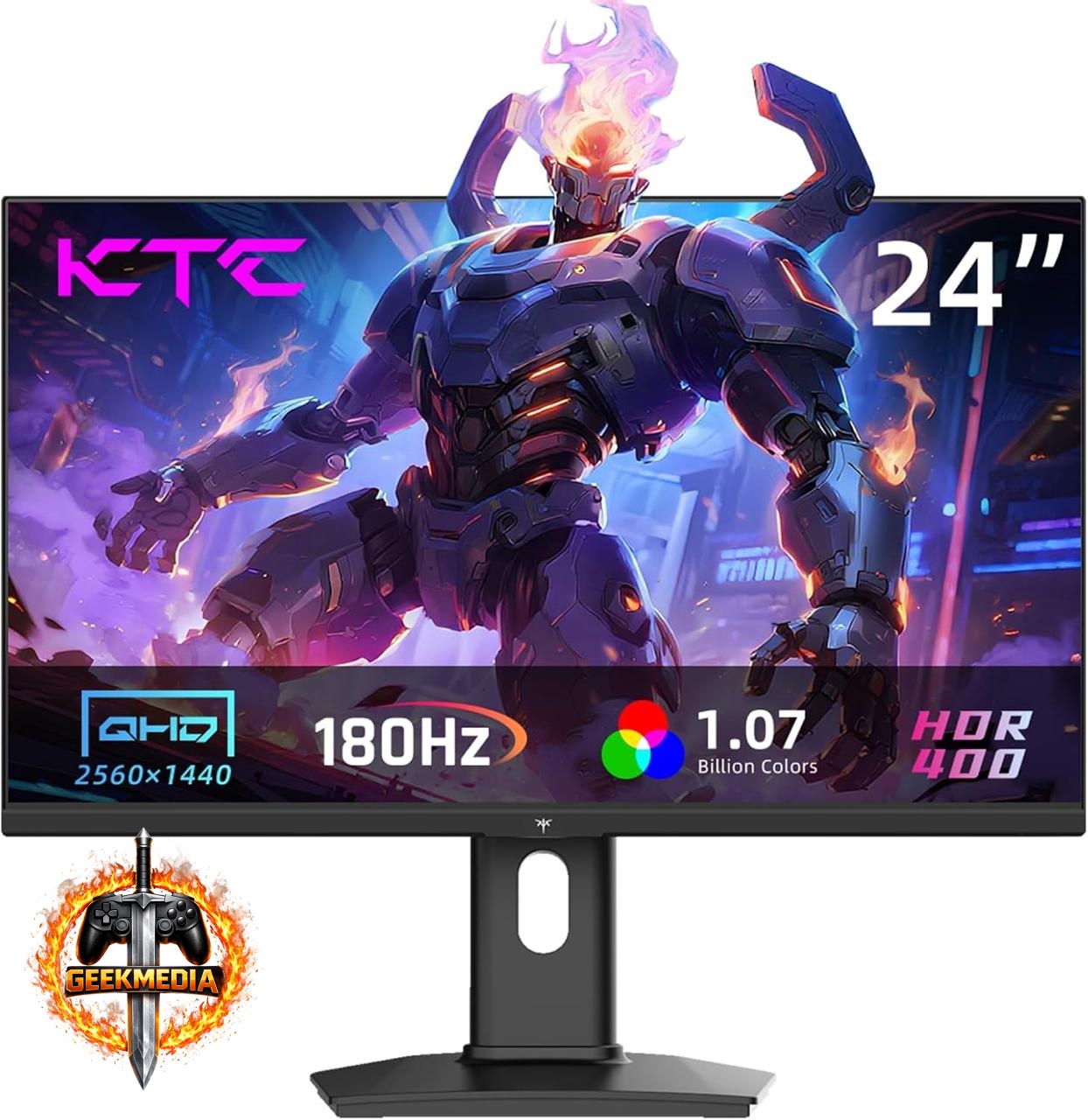 Monitor Gamer KTC 24" QHD Fast IPS 180Hz