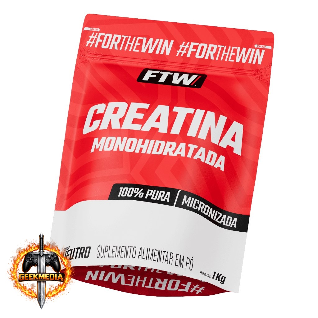 Creatina Monohidratada Pura 1kg Refil - FTW