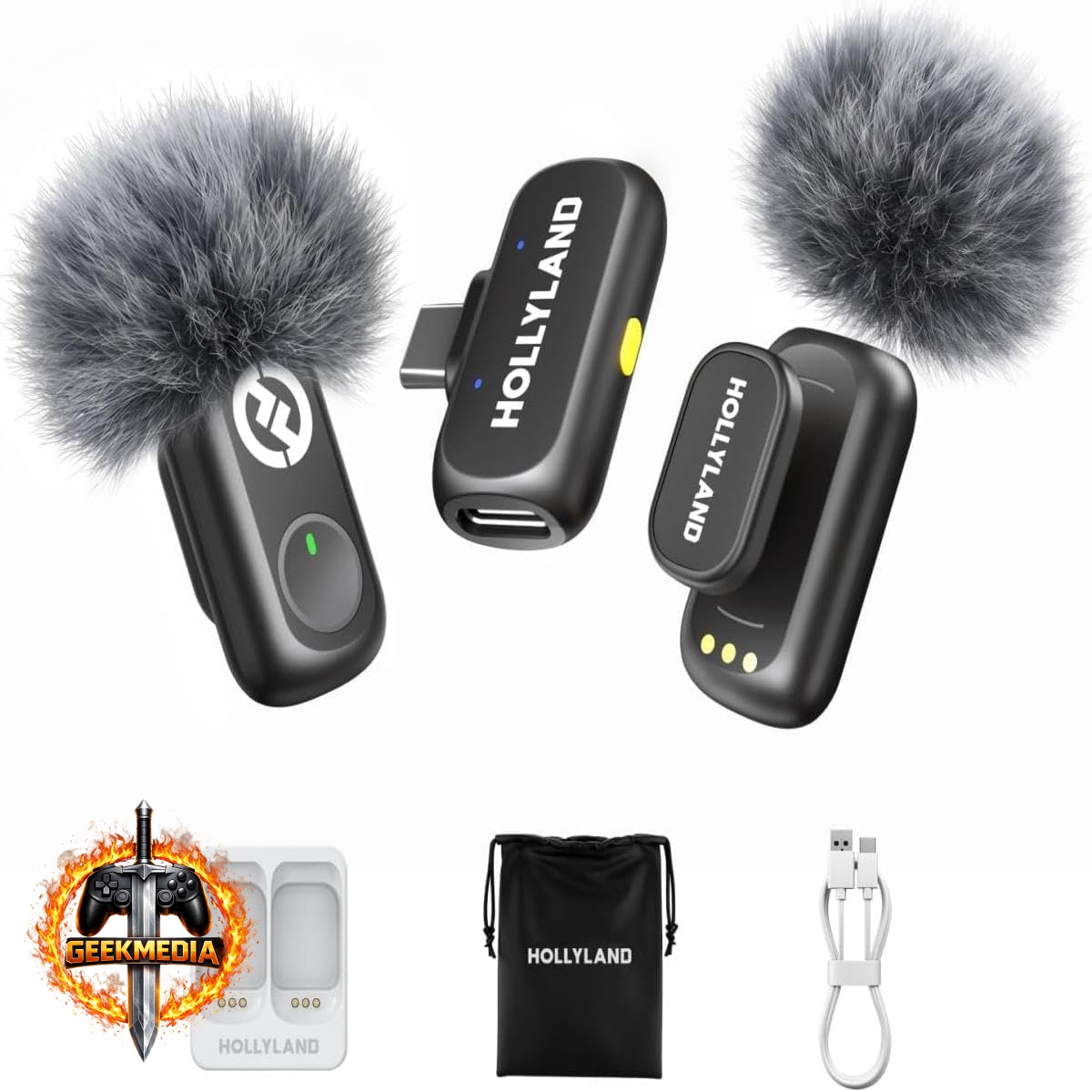 Microfone Hollyland LARK A1 Mini Duo USB-C