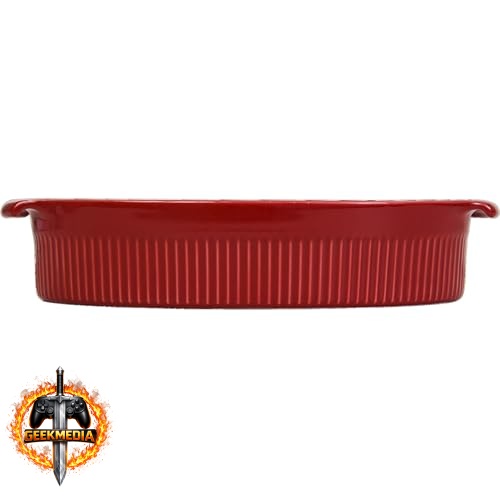 Travessa Oval Germer em Porcelana Vermelha 1800ml