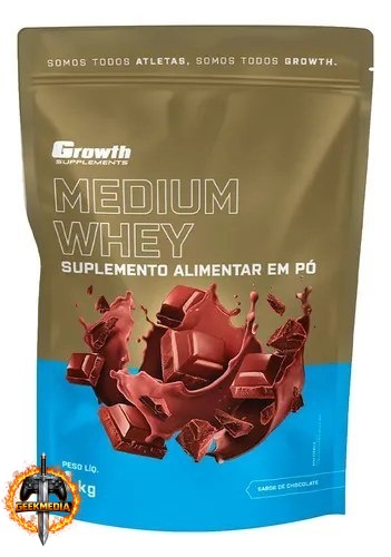 Whey Protein Medium 1kg Growth Chocolate
