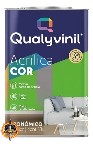 Tinta Antimofo Acrílica Econômica Qualyvinil 18L
