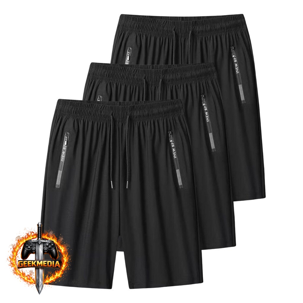 Kit 3 Shorts Masculino Tactel Corrida
