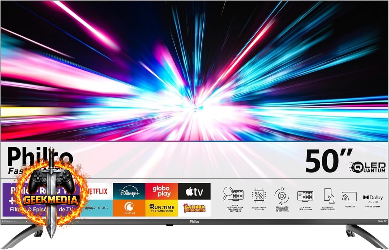 Smart TV Philco 50" 4K LED - Dolby Audio