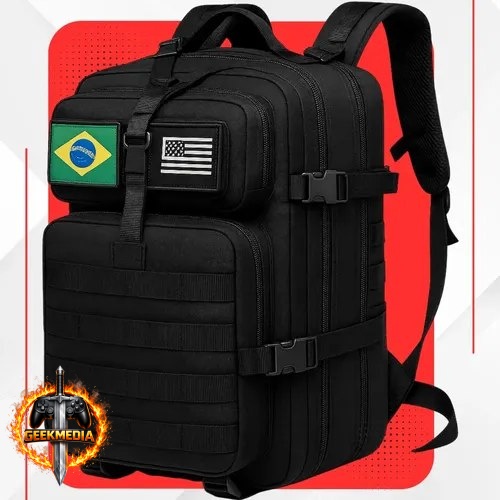 Mochila Tática Impermeável Militar Reforçada Grande 50 Litros