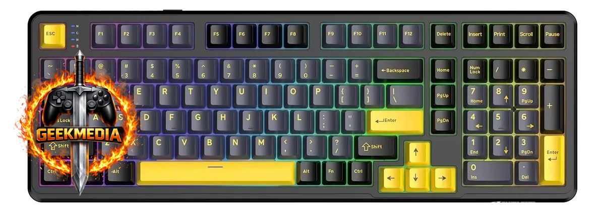 Teclado Mecânico Sem Fio Attack Shark X98