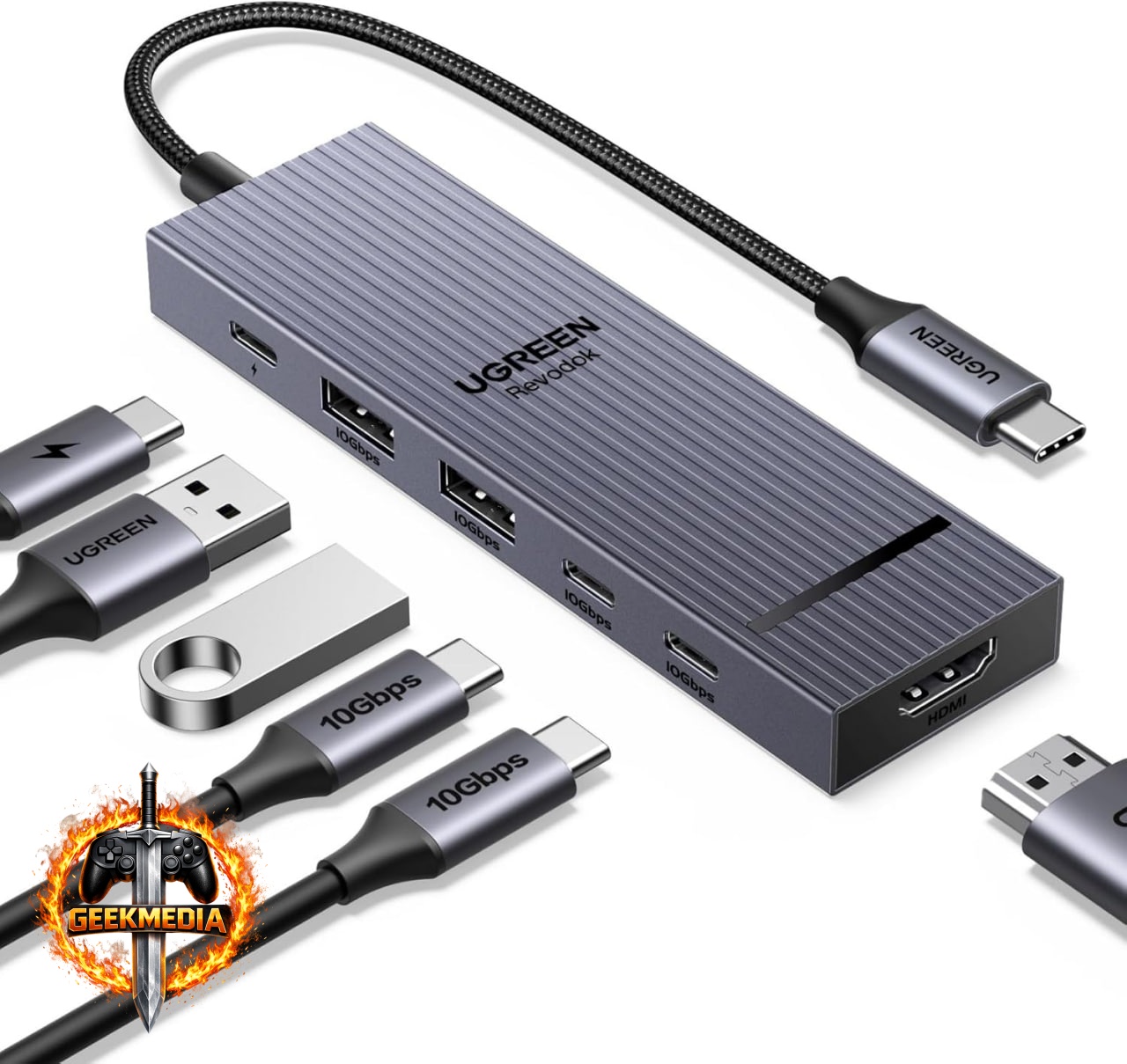 UGREEN Revodok Pro Hub USB-C 6 em 1