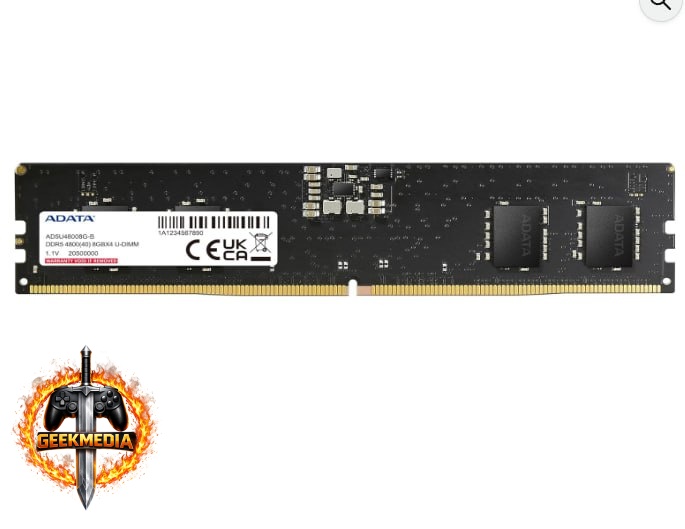 Memória RAM Adata DDR5 8GB 4800MHz CL40