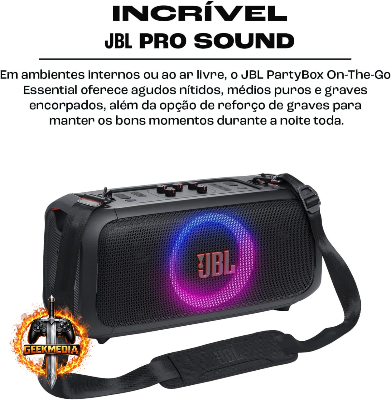JBL PartyBox On The Go Essential - 100W RMS