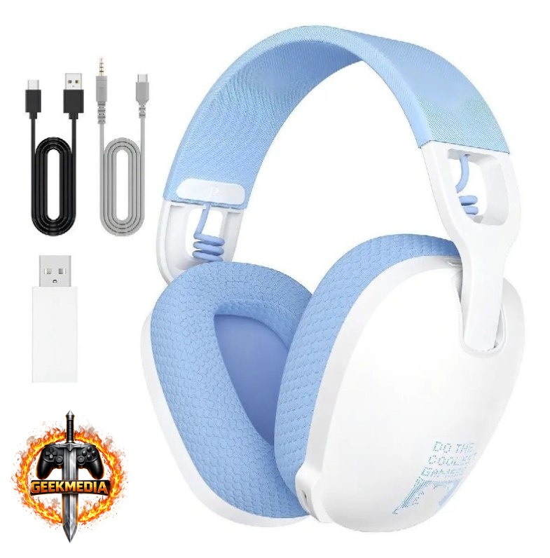 Headset Gamer Sem Fio Onikuma B2 Branco