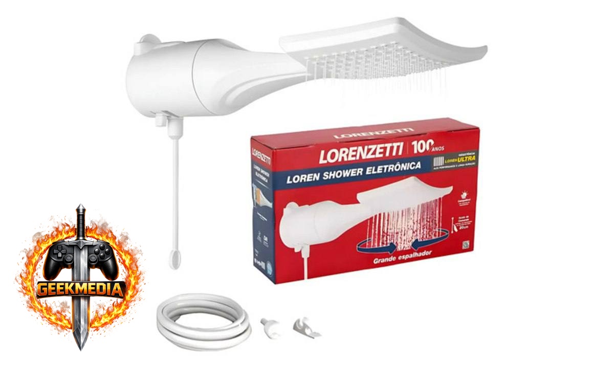 Chuveiro Lorenzetti Loren Shower Eletrônico Ultra Branco 7500W 220V