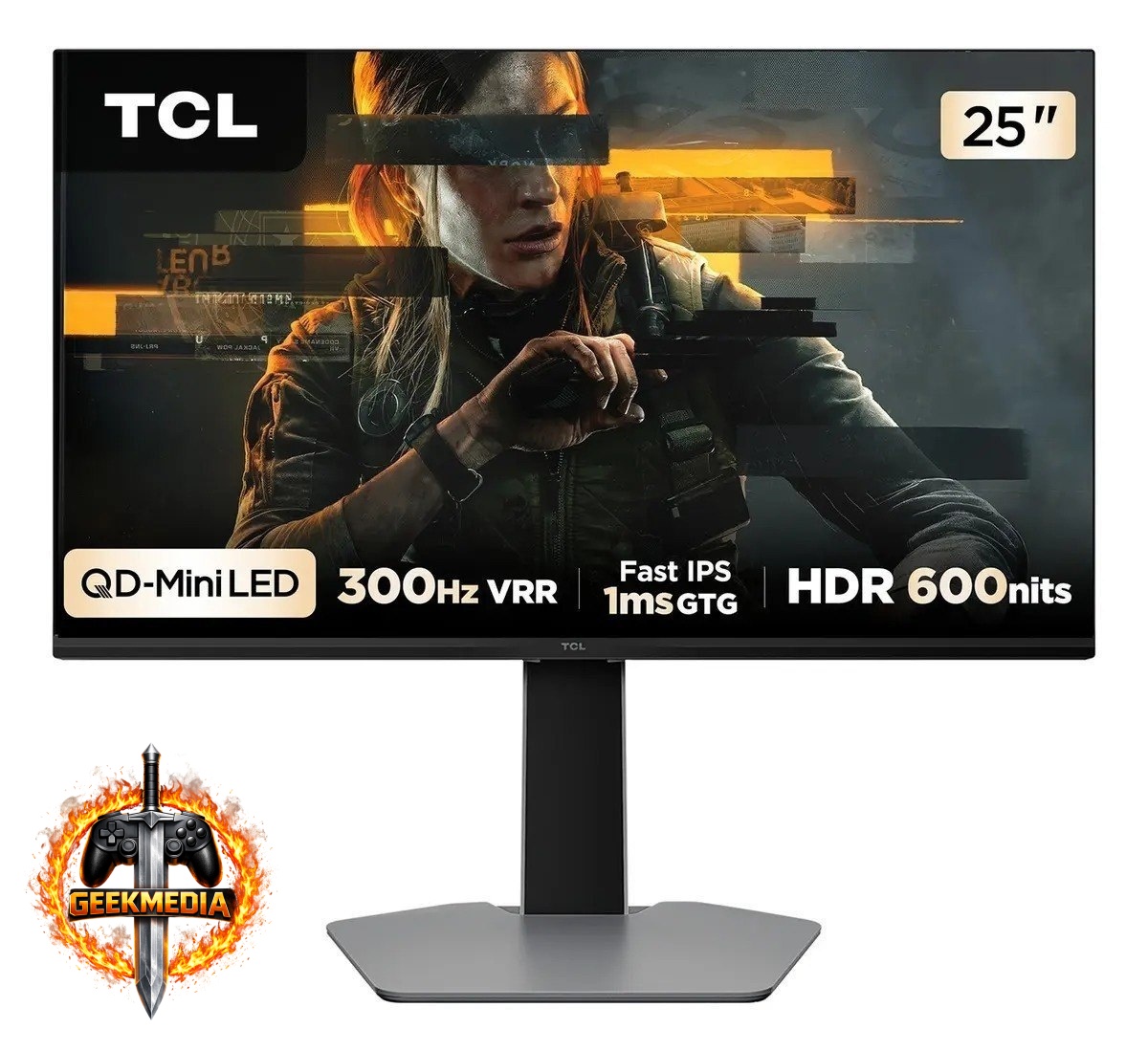Monitor Gamer TCL 25G64 Mini LED Full HD 300Hz