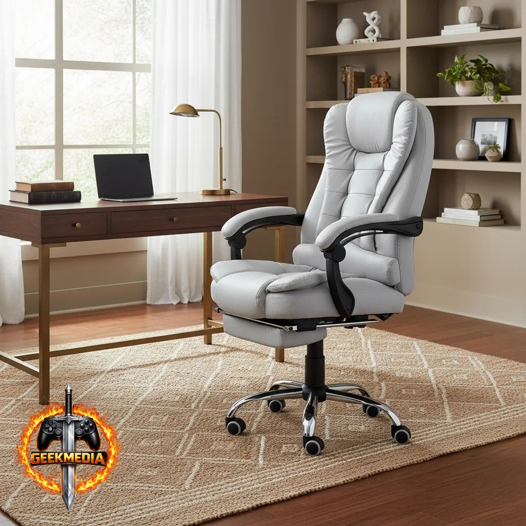 Cadeira De Escritório Presidente Ergonômica Python Fly