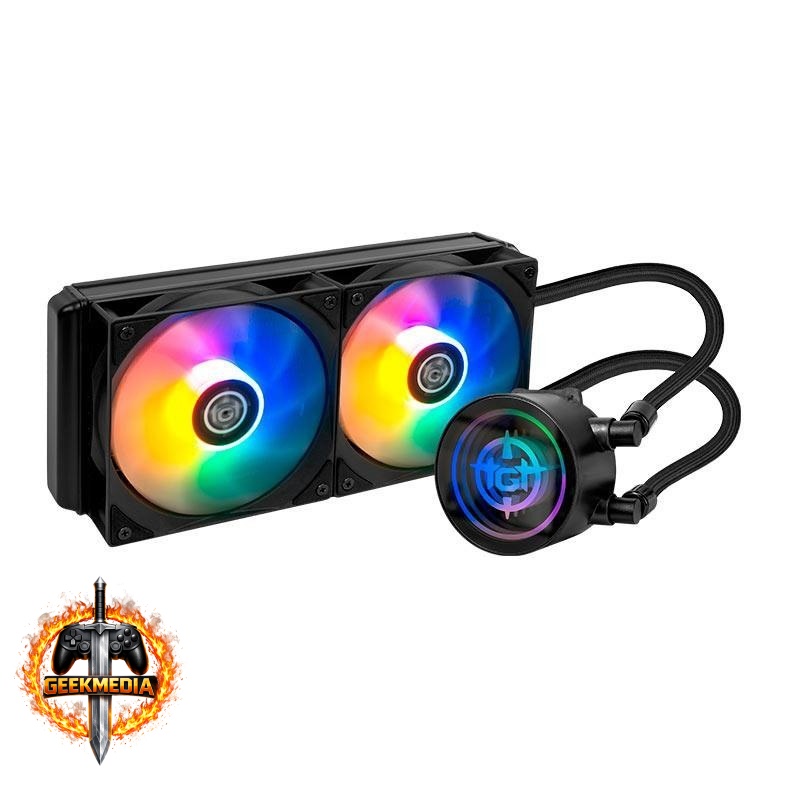 Water Cooler TGT Spartel V2, Rainbow, 240mm, Preto