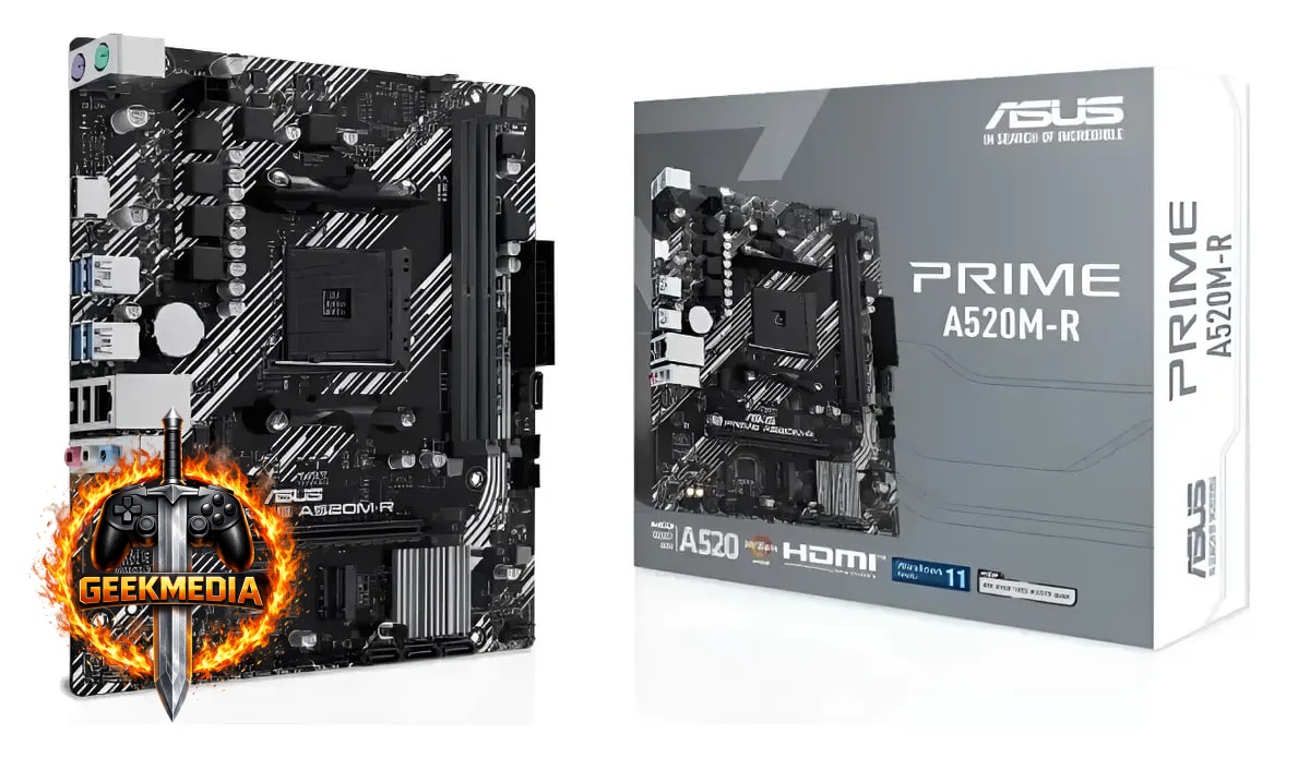 Placa de Vídeo Asus Prime A520M-R AM4 DDR4