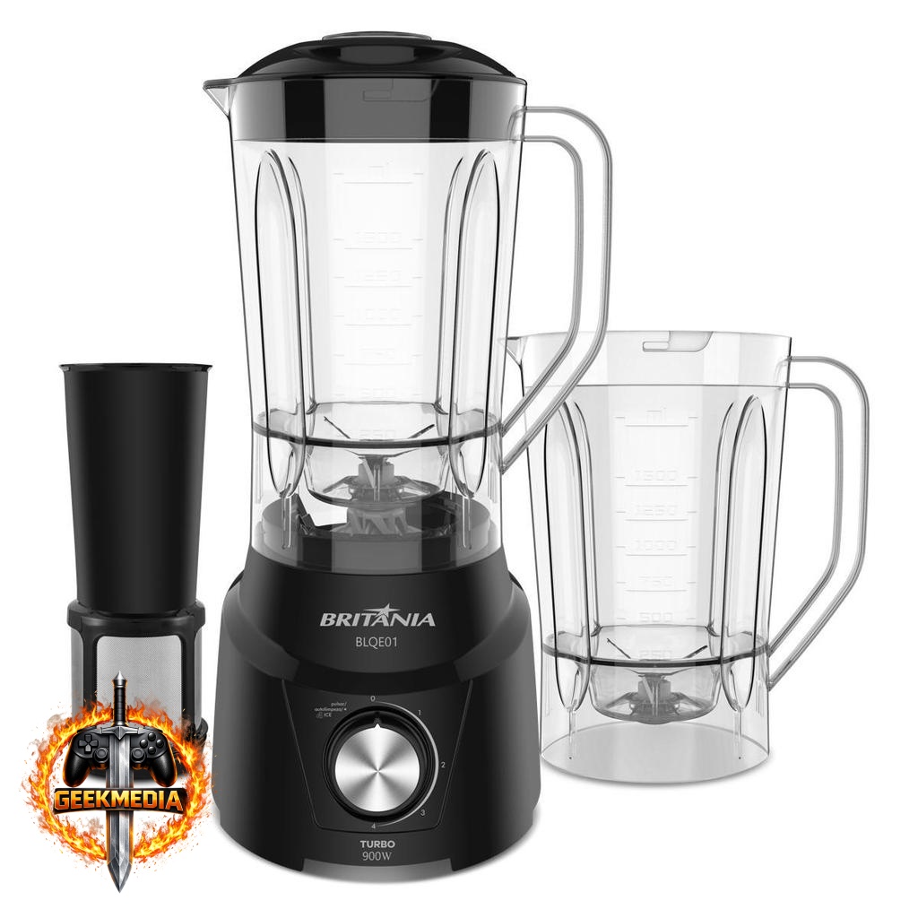 Liquidificador Britânia BLQE01 2 Copos 2,6L 900W