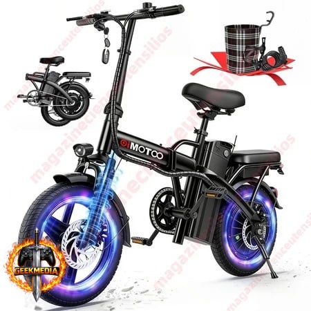 Bicicleta Elétrica Oimotoo S6 Dobrável 450W