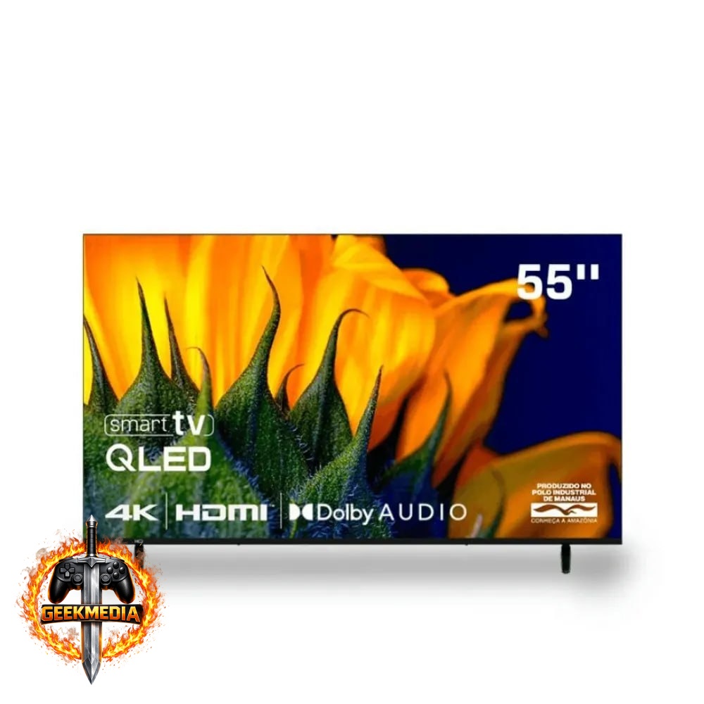 Smart TV HQ 55" QLED 4K UHD Bivolt