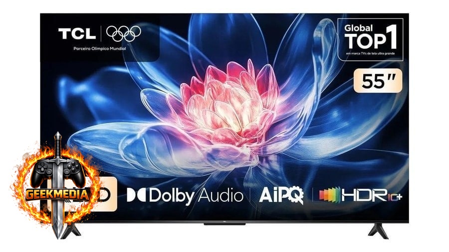 Smart TV TCL 55" QLED 4K T6C Google TV