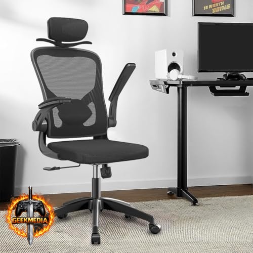 Cadeira de Escritório Ergonômica com Estofado de Mesh