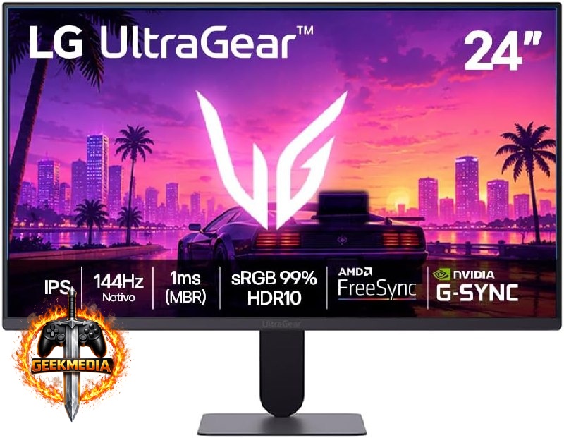 Monitor LG UltraGear 24G411B-B 24" FHD 144Hz 1ms
