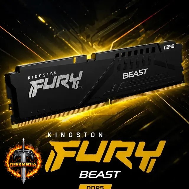 Memória Kingston Fury Beast DDR5 16GB 5200MHz