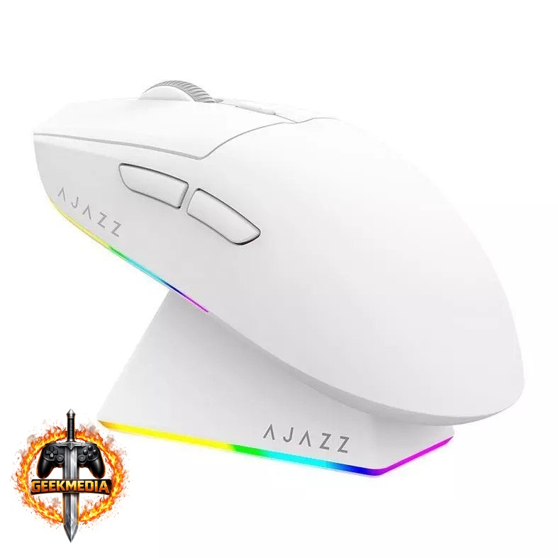 Mouse Gamer Ajazz AJ139 V2 MC Tri-Mode Branco