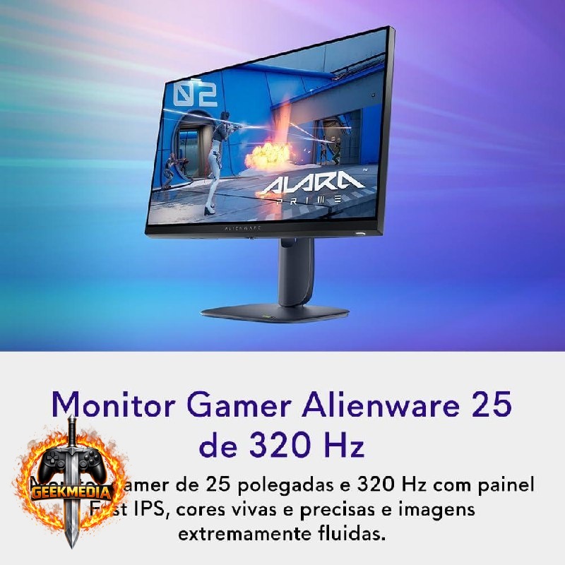 Monitor Gamer Alienware 25" Full HD 320Hz Fast IPS
