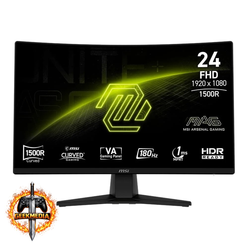 Monitor Gamer Curvo MSI MAG242C 24" FHD 180Hz