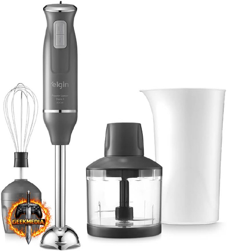 Mixer Power Inox 3 em 1 600W Elgin Lunar