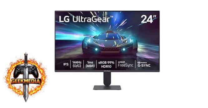 Monitor LG UltraGear 24" IPS FHD 144Hz 1ms